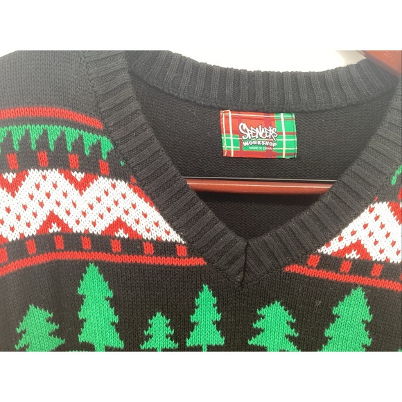 Spencers Kiss Me Under The Mistletoe LIGHT UP Ugly Christmas Sweater SZ XXL - Picture 3 of 8